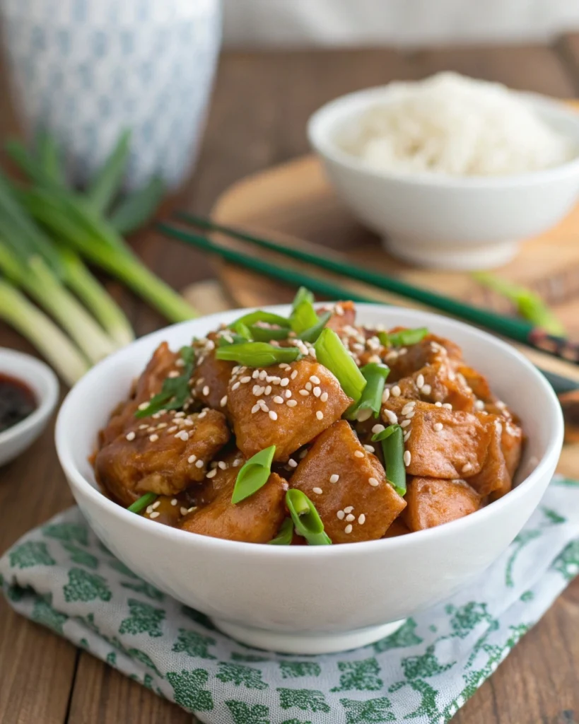 Slow Cooker Mongolian Chicken recipe card thumbnail