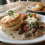 sausage-gravy-and-biscuit-pie