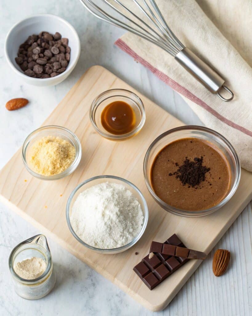 Ingredients for 5-Minute Paleo Chocolate Blender Pudding recipe