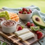 Paleo Summer Treats displayed with fresh fruits and desserts